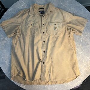 Carhartt Tan Button-Up Shirt Size XL
